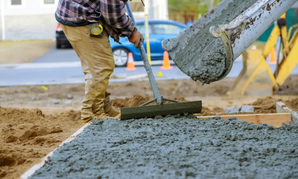 couler du béton directement sur la terre