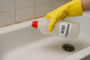 acide chlorhydrique baignoire