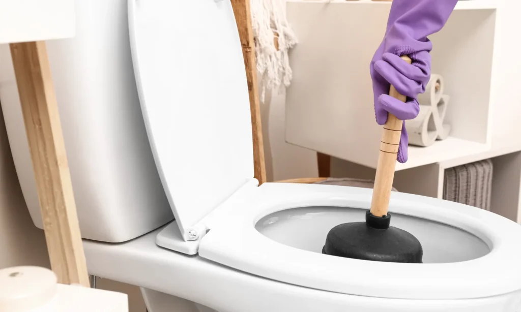 l'acide chlorhydrique pour un WC bouché