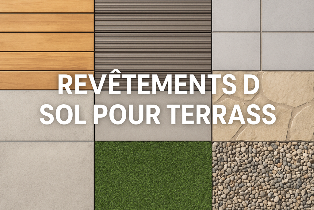 revêtements de sol terrasse bois pierre béton carrelage