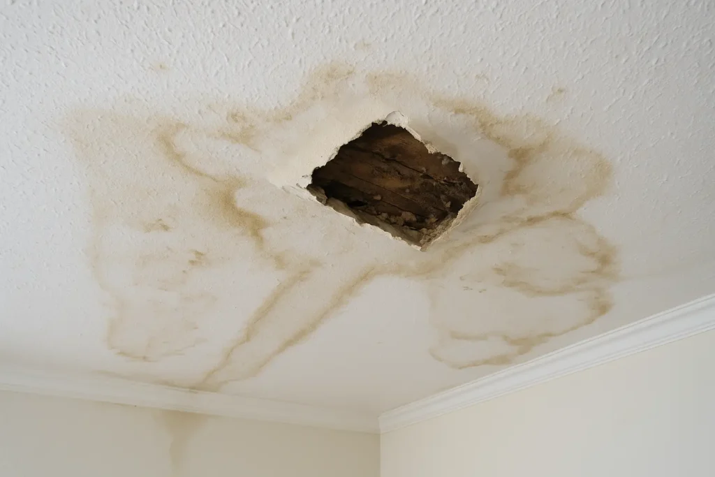 temps de séchage plafond après dégât des eaux