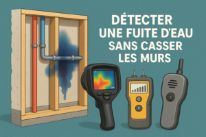 détection fuite eau sans casse outils mur section