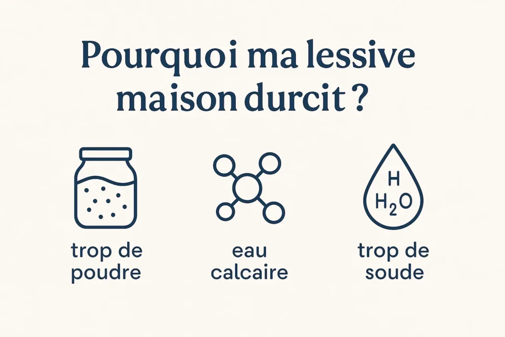 pourquoi ma lessive maison durcit