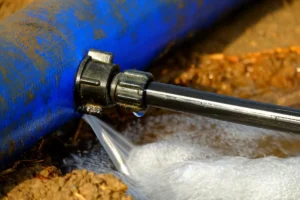 colmater une fuite d'eau sous pression
