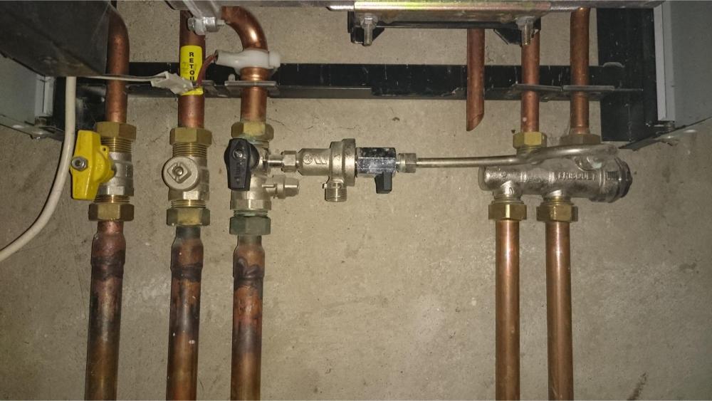 pression d’eau est trop élevée sur une chaudière Frisquet