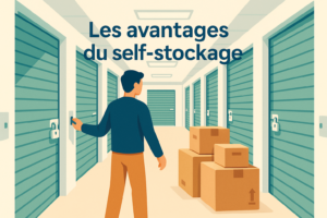 Self-stockage sécurisé box moderne