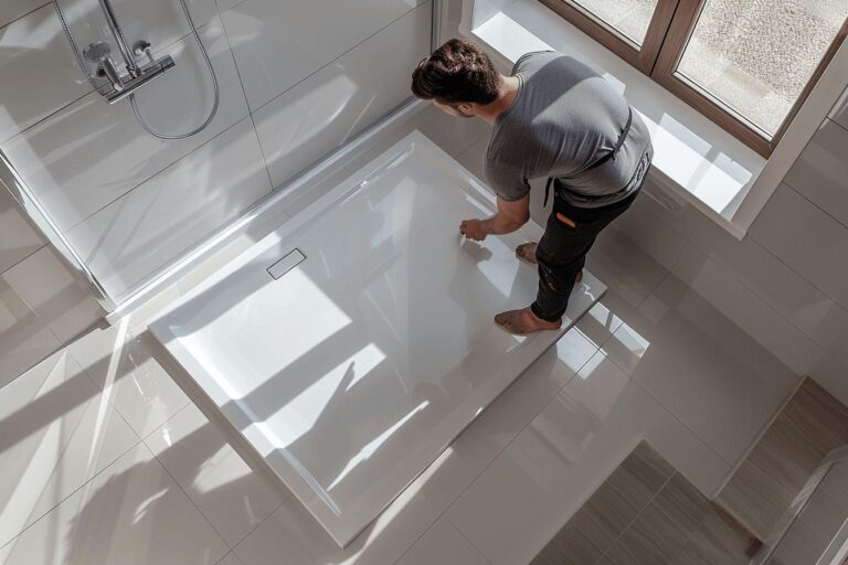 receveur de douche surélevé