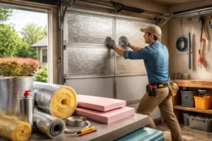 isoler une porte de garage