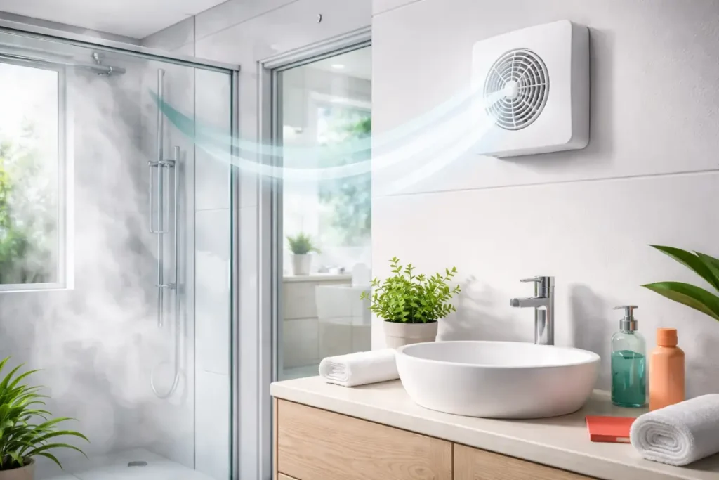 Comment bien assurer l’extraction d’air dans une salle de bain