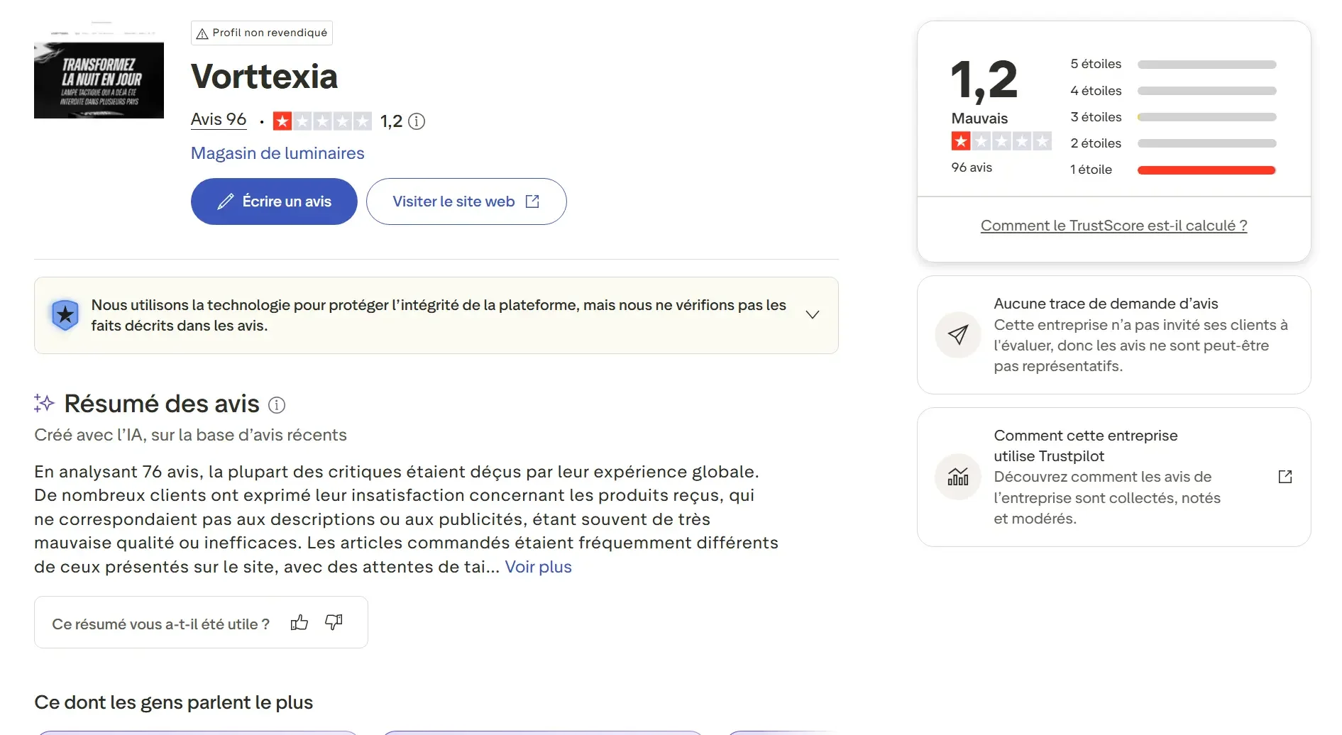 Avis sur Vortexia et analyse de la fiabilité du site