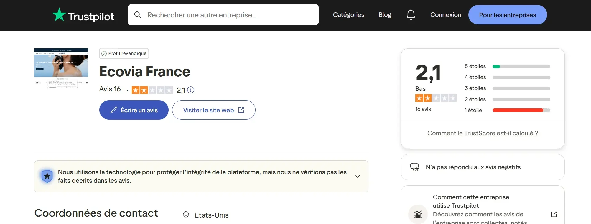 Ecovia france avis et analyse de fiabilité