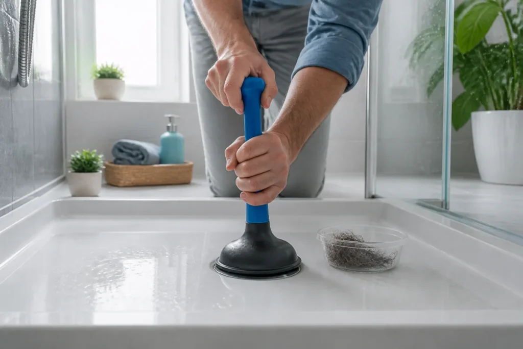 comment deboucher douche ventouse a481 1